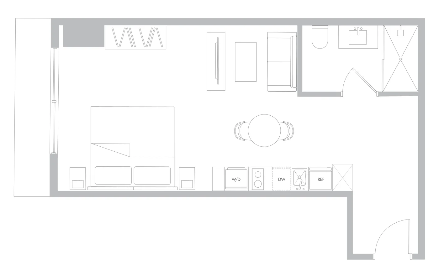 Plantas — Edge House — Studio S2 · 46 m²